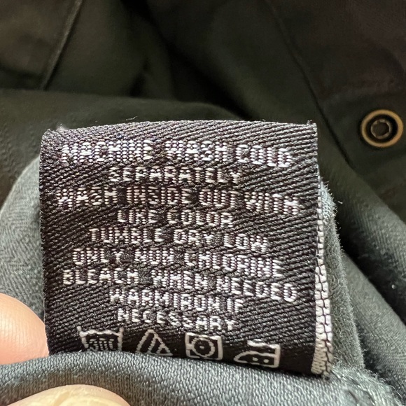 DC Army Green Shirt Jacket Size XL - Picture 10 of 11